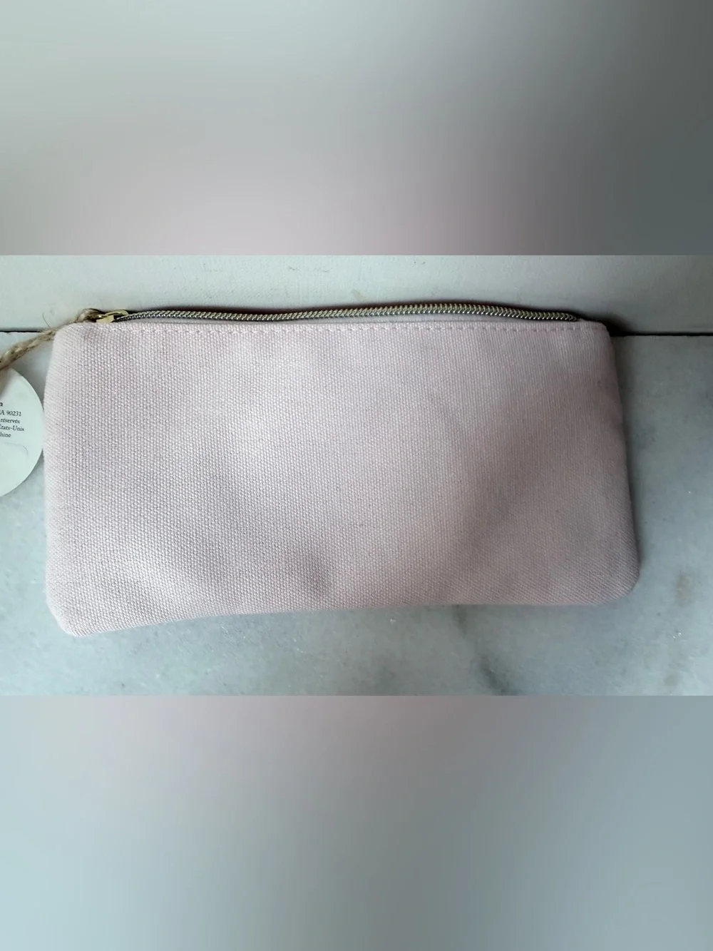 Pink Floral Embroidered Women's pouch 8”x4”